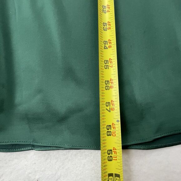 Lulus Aura Emerald Green Sleeveless Satin Maxi Dress Party Wedding HOCO Prom-XS - Picture 6 of 10